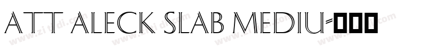 ATT Aleck Slab Mediu字体转换